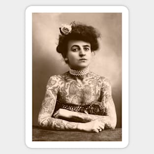 Maud Wagner, tattoo artiste (C023/2967) Sticker